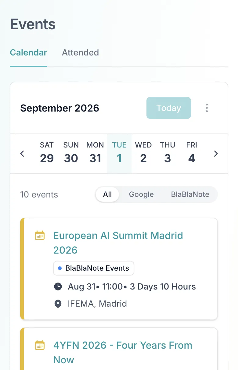 Calendar Integration